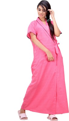 CLYMAA Women Robe(Pink)