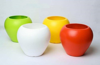 SNSHOPEE Plant Container Set(Pack of 4, Plastic)