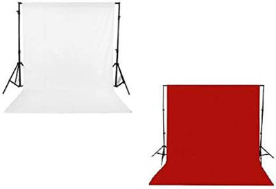 Stookin 6FTX9FT Backdrop Lekera Photo Light Studio Background Red & White (Pack Of 2) Reflector