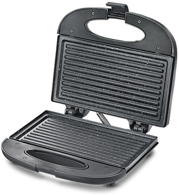 Prestige by Prestige PGFSP - Spatter Coated Non-stick Sandwich Toasters With fixed Plate Grill(Black)