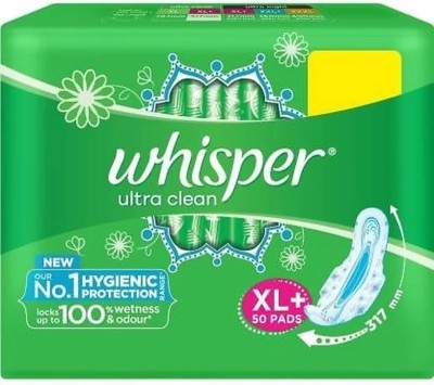 Whisper ultra Clean XL+ ( 50 pads ) Sanitary Pad  (Pack of 50)