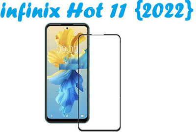 CASEHUNT Edge To Edge Tempered Glass for Infinix Hot 11 (2022)(Pack of 1)