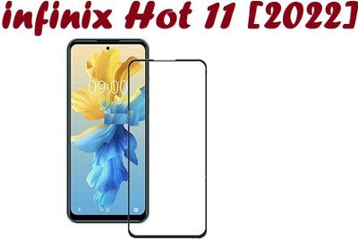 ROYALBASE Edge To Edge Tempered Glass for Infinix Hot 11 2022(Pack of 1)