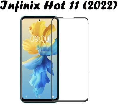CASEHUNT Edge To Edge Tempered Glass for Infinix Hot 11 (2022)(Pack of 1)