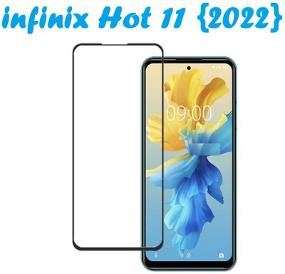 CASEHUNT Edge To Edge Tempered Glass for Infinix Hot 11 (2022)(Pack of 1)