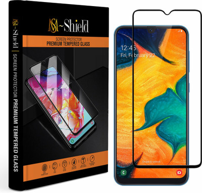 MS-Shield Edge To Edge Tempered Glass for Samsung Galaxy A30(Pack of 1)