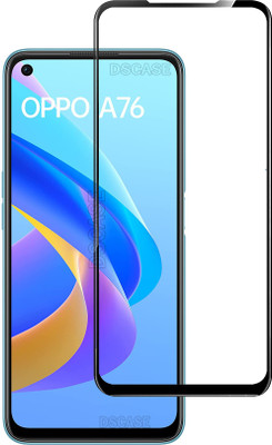 DSCASE Edge To Edge Tempered Glass for OPPO A76(Pack of 1)
