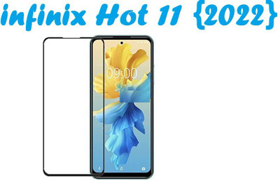 CASEHUNT Edge To Edge Tempered Glass for Infinix Hot 11 (2022)(Pack of 1)
