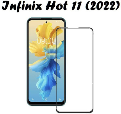 CASEHUNT Edge To Edge Tempered Glass for Infinix Hot 11 (2022)(Pack of 1)