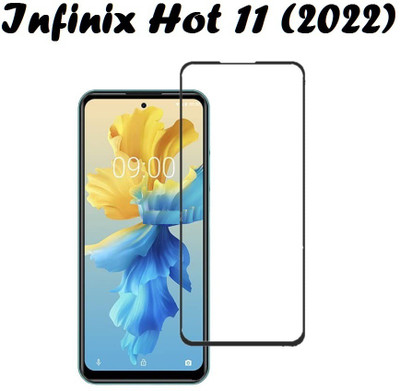 CASEHUNT Edge To Edge Tempered Glass for Infinix Hot 11 (2022)(Pack of 1)