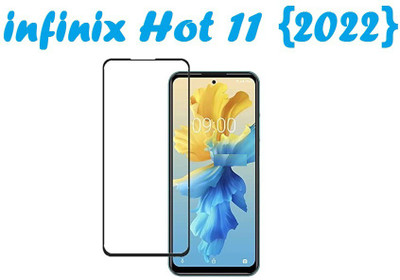 CASEHUNT Edge To Edge Tempered Glass for Infinix Hot 11 (2022)(Pack of 1)