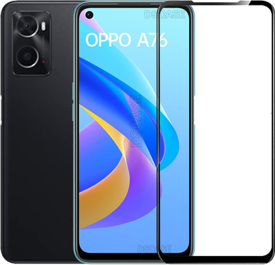 DSCASE Edge To Edge Tempered Glass for OPPO A76(Pack of 1)
