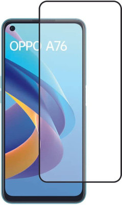 Bodoma Edge To Edge Tempered Glass for Oppo A76(Pack of 1)