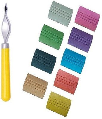 Kunfaya 1 Tracing Wheel + 10Pc Tailor Chalk/Marker Sewing Kit