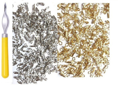 Kunfaya 1 Tracing Wheel + 50Pcs Silver Blouse Hook + 50Pcs Golden Hook Sewing Kit