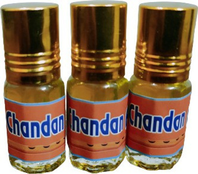 kah attar CHANDAN ATTAR (A PACK OF 3 BOTTLES @ 3ML EACH) Herbal Attar(Natural)