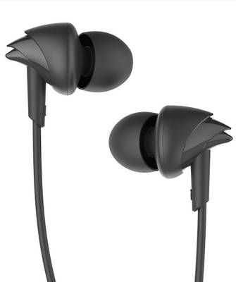 boAt Bassheads 100 Wired Headset (Black, In the Ear) Wired Headset  (black, In the Ear)
