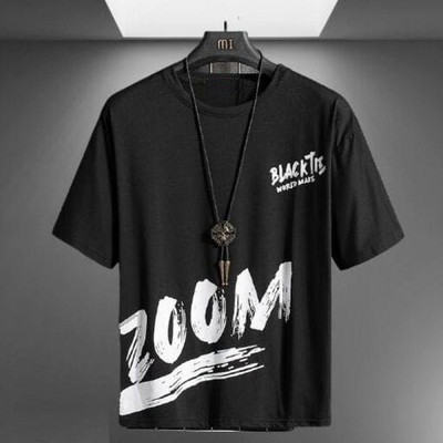 fashion globe Printed Men Round Neck Black T-Shirt