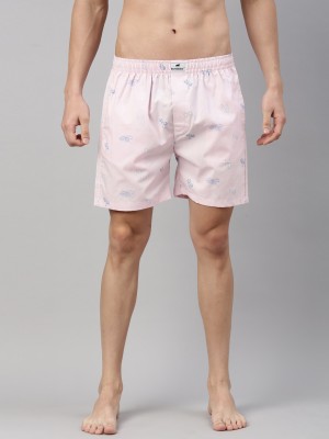 Bushirt Printed Men Pink Boxer Shorts