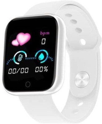 Storia D-20 Touch Screen Smart Watch Bluetooth Smartwatch Smartwatch(White Strap, LARGE)