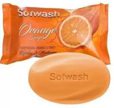sofwash ORANGE SOAP (pack of 6 X 100gm)(6 x 100 g)