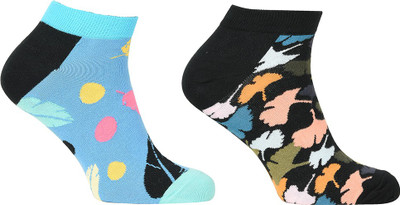 Simple Habits Unisex Printed Ankle Length(Pack of 2)