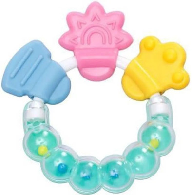 kbcollectionkbc RATTLE TEETHER Teether(Yellow, Pink, Blue)