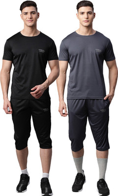 MACK JONNEY Solid Men Track Suit