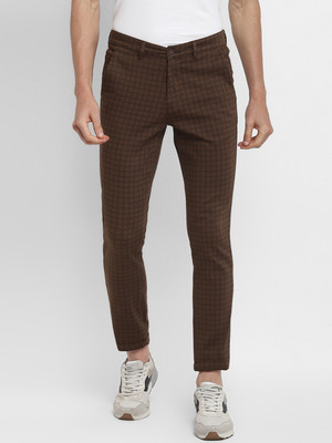 TURTLE Tapered Men Brown Trousers