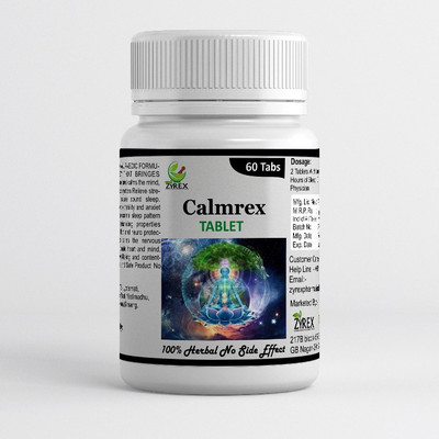 ZYREX Calmrex Tablet 180 Tablets- help to reduce stress, anxiety, Relieve nervousness.(Pack of 3, 180 Tablets)