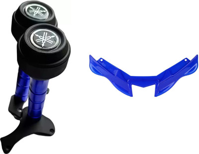 acube mart CNC Frame Slider for Yamaha R15 V4/M (BS6)- blue/black+winiglet blue Bike Crash Guard(Yamaha)