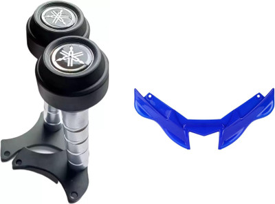 acube mart CNC Frame Slider for Yamaha R15 V4/M (BS6)- silver/black+winiglet blue Bike Crash Guard(Yamaha)