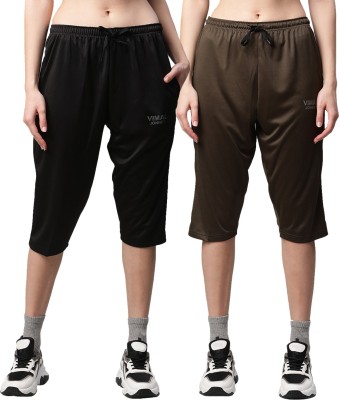 VIMAL JONNEY Women Brown, Black Capri