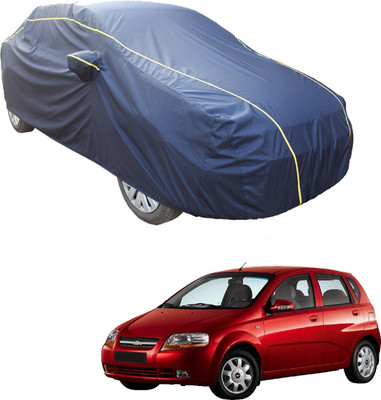 SS Zeeber Car Cover For Chevrolet Aveo Uva 1.2 LS (With Mirror Pockets)(Blue)