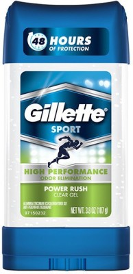 GILLETTE Sport Power Rush Antiperspirant Clear Gel ( BIG ) 107 G Deodorant Gel – For Men  (107 g)