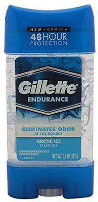 GILLETTE Endurance Arctic Ice Antiperspirant Clear Gel ( BIG ) 107 G Deodorant Gel – For Men (107 g)