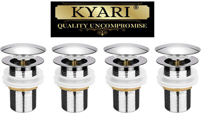 Kyari Basin Brass Pop-Up Strainer(4.5 cm Set of 4)