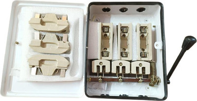 MME electric main switch box ,Three Phase Main Switches (32 Amp & 415 Volts) 32 A Two Way Electrical Switch(Pack of 1 Number of Switches - 3)