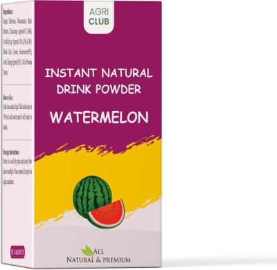 AGRI CLUB Instant Watermelon Drink Powder 15 Sachets (each 15 gm) Nutrition Drink(15 Sachets, Watermelon Flavored)