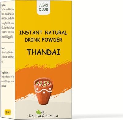 AGRI CLUB Instant Thandai Drink Powder 15 Sachets (each 15 gm) Nutrition Drink(15 Sachets, Thandai Flavored)