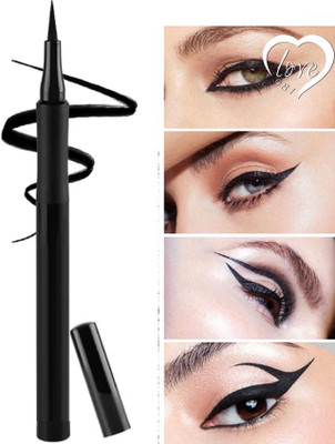 tanvi27 black color Big Eyes Long Lasting Ultra-Fine Brush Tip Eye Liner Pen 2.5 g(BLACK)
