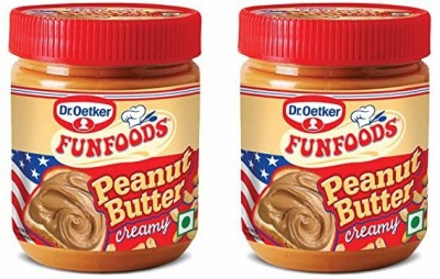 FUNFOODS by Dr. Oetker PEANUT BUTTER CREAMY 400 g(Pack of 2)