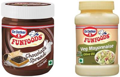 FUNFOODS by Dr. Oetker CHOCOLATE SPREAD + VEG.MAYO OLIVE OIL 425 g