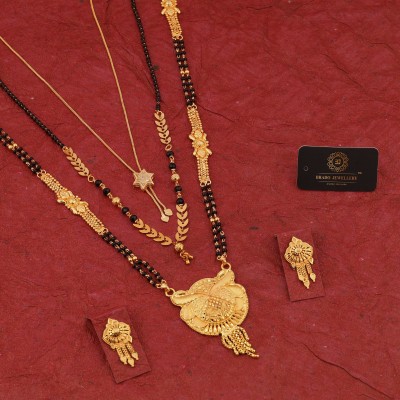 brado jewellery Brass Gold-plated Gold Jewellery Set(Pack of 1)