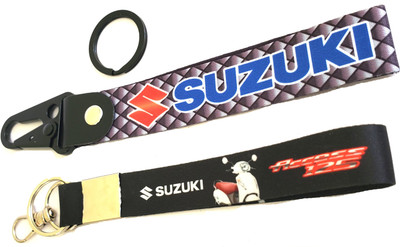 ShopTalk Suzuki Fabric Metal hook With Access Scooter Fabric Id Tag Key Chain