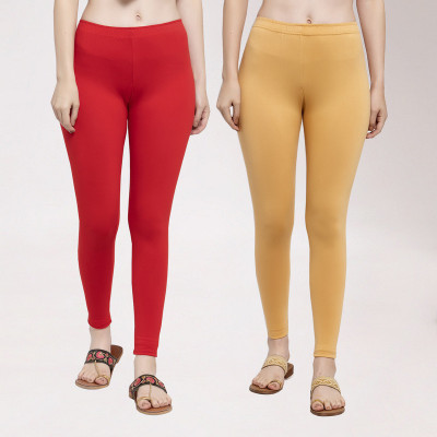 Trend Level Ankle Length Western Wear Legging(Multicolor, Solid)