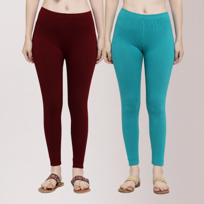 Trend Level Ankle Length Western Wear Legging(Multicolor, Solid)