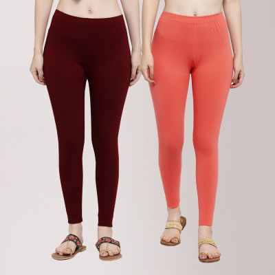 Trend Level Ankle Length Western Wear Legging(Multicolor, Solid)