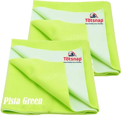 Totsnap Fleece Baby Bed Protecting Mat(Pista Green, Medium, Pack of 2)