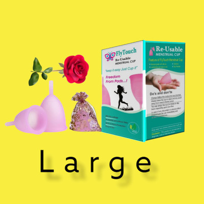 FlyTouch Large Reusable Menstrual Cup(Pack of 1)